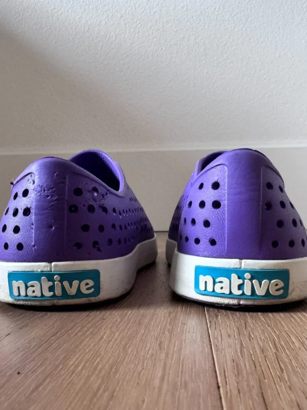 KIDS NATIVES JEFFERSON SLIP ON PURPLE SIZE 4 YOUTH